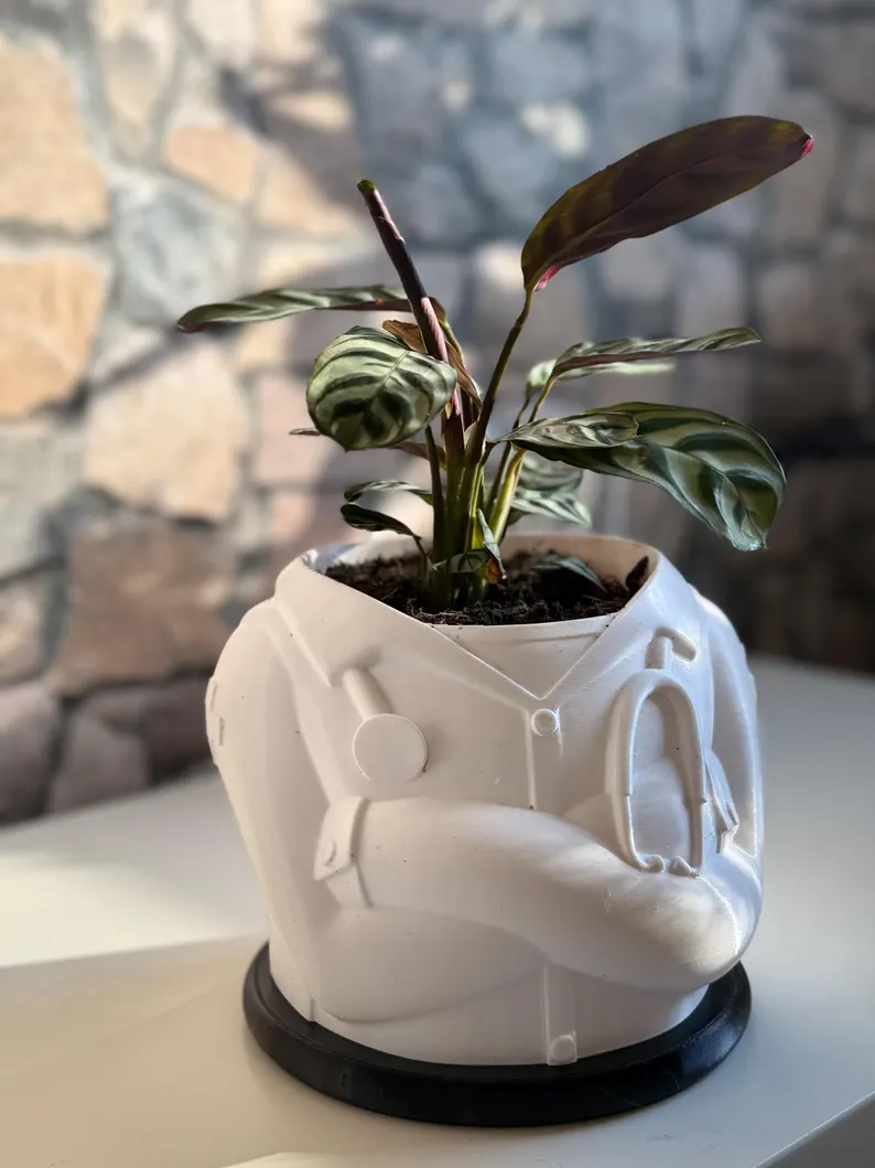 گلدان سه بعدی روپوش پزشکی